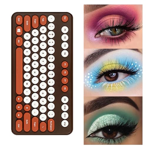 Perlen-Lidschatten-Palette - 12 Farben matte Perlmutt-Make-up-Paletten mit Tastaturetui | Hochpigmentiertes Lidschatten-Paletten-Make-up, langanhaltender, matter Lidschatten für alltägliche Tongfeng von tongfeng