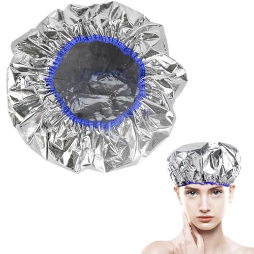 Tiefenpflegende Kappen - Heat Hair Conditioning Aluminiumfolienkappe,Wiederverwendbare Haarverarbeitungskappen aus Aluminiumfolie für Männer, Jungen, Mädchen Tongfeng von tongfeng