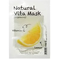 too cool for school - Natural Vita Mask - 5 Types Brightening (Lemon) von too cool for school