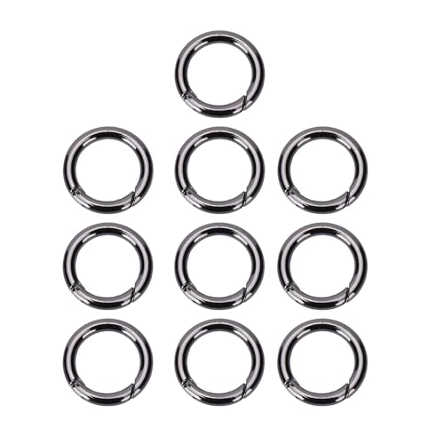 10Stück Schwarz, Spring O Ring, 28mm Mehrzweck-Metall Snap Clip Schnalle für Handtaschen, Riemen, Schlüsselanhänger, Schmuckherstellung, Zink-Legierung, korrosionsbeständig 10Stück Schwarz, Spring O Ring, 28mm Mehrzweck-Metall Snap Clip Schnalle für Handtaschen, Riemen, Schlüsselanhänger, Schmuckherstellung, Zink-Legierung, korrosionsbeständig von tooloflife