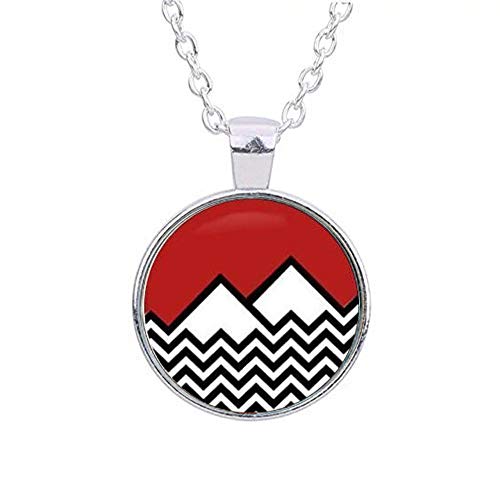 Twin Peaks inspirierte Halskette in Silber von Erkic