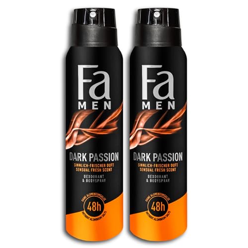 2 er Pack Fa Men Deodorant & Bodyspray Dark Passion 2 x 150 ml von topDeal