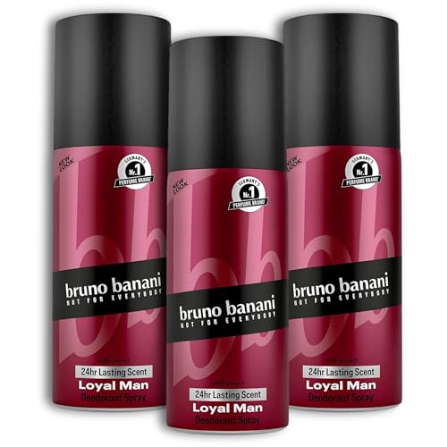 3 er Pack Bruno Banani Loyal Man Deospray Deo Deodorant 3 x 150 ml von topDeal