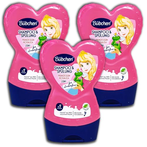 3 er Pack Bübchen 2in1 Shampoo & Spülung Prinzessin Rosalea 3 x 230 ml von topDeal