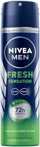 6 er Pack NIVEA MEN Antitranspirant Deospray Fresh Sensation 6x 150 ml von topDeal