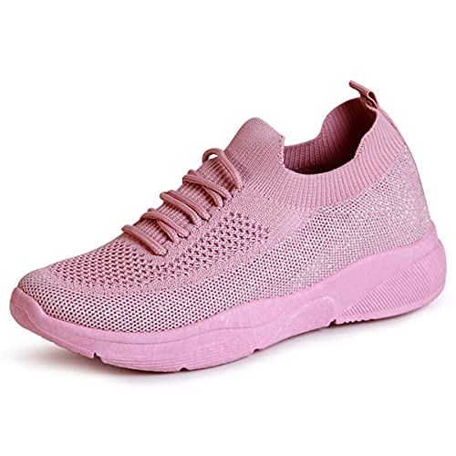 topschuhe24 2145 Damen Sneaker Light Slipper Glitzer, Farbe:Rosa, Größe:38 EU von topschuhe24