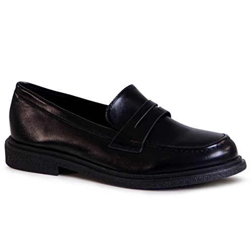 topschuhe24 2433 Damen Halbschuhe Slipper Plateau, Farbe:Schwarz, Größe:36 EU von topschuhe24