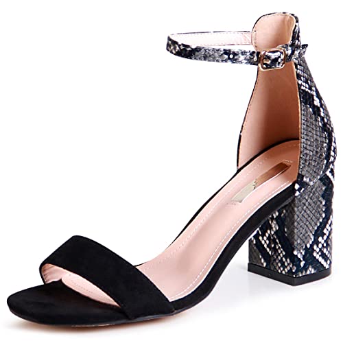 topschuhe24 2528 Damen Riemchen Sandaletten Animal Look, Farbe:Schwarz, Größe:38 EU von topschuhe24