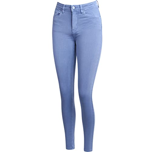 topschuhe24 2744 Damen Skinny Jeans Hose High Waist, Farbe:Blau, Größe:36 EU von topschuhe24