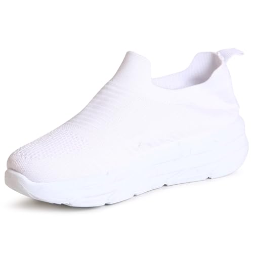 topschuhe24 2841 Damen Plateau Halbschuhe Light Slipper Sneaker, Farbe:Weiß, Größe:39 EU von topschuhe24