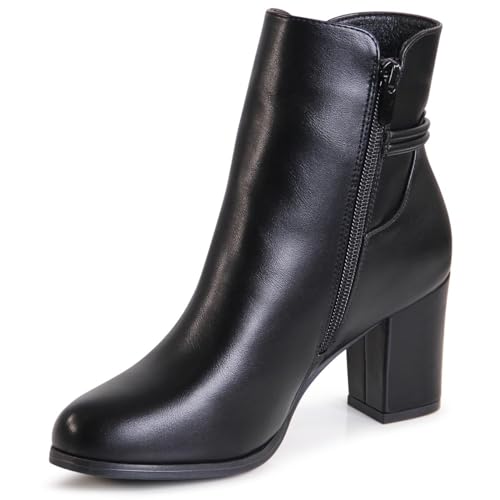 topschuhe24 2888 Damen Stiefeletten Ankle Boots Glitzer, Farbe:Schwarz, Größe:38 EU von topschuhe24