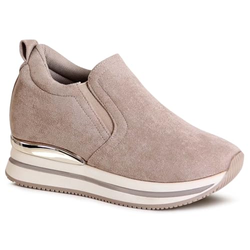 topschuhe24 2907 Damen Plateau Sneaker Keilabsatz Slipper, Farbe:Hellbraun, Größe:41 EU topschuhe24 2907 Damen Plateau Sneaker Keilabsatz Slipper, Farbe:Hellbraun, Größe:41 EU von topschuhe24