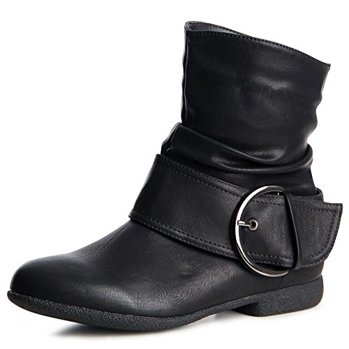 topschuhe24 868 Damen Boots Stiefeletten, Farbe:Schwarz, Größe:36 EU von topschuhe24