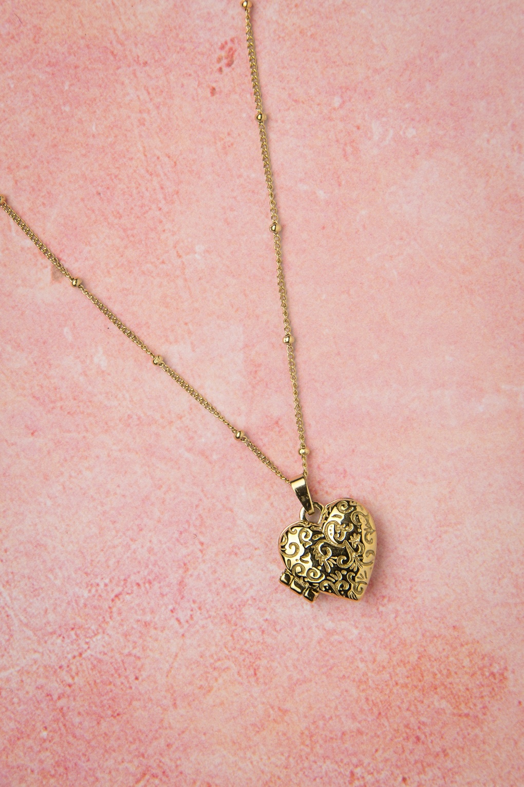 Heart Locket Halskette in Gold von topvintage boutique collection