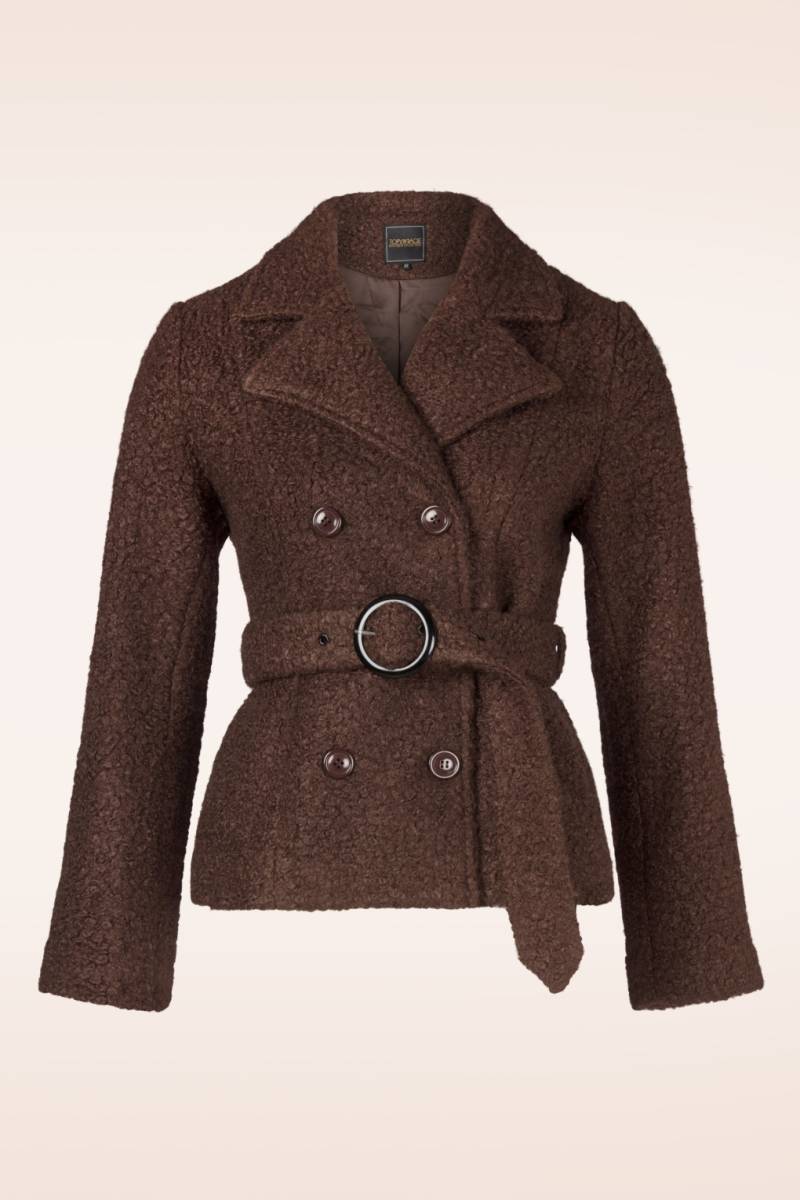 Taylor Cropped Jacke in Schokoladenbraun Taylor Cropped Jacke in Schokoladenbraun von topvintage boutique collection
