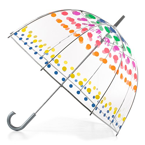 Totes Damen Clear Bubble Umbrella Dots 1 Pack Clear Bubble Umbrella von totes