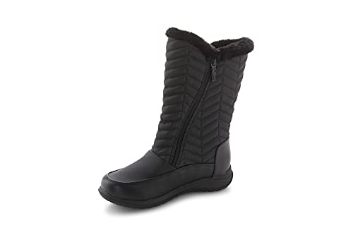 totes Damen Jodi Isolierte wasserdichte Schneestiefel mit Reißverschluss, Chevron Schwarz, 42 EU totes Damen Jodi Isolierte wasserdichte Schneestiefel mit Reißverschluss, Chevron Schwarz, 42 EU von totes