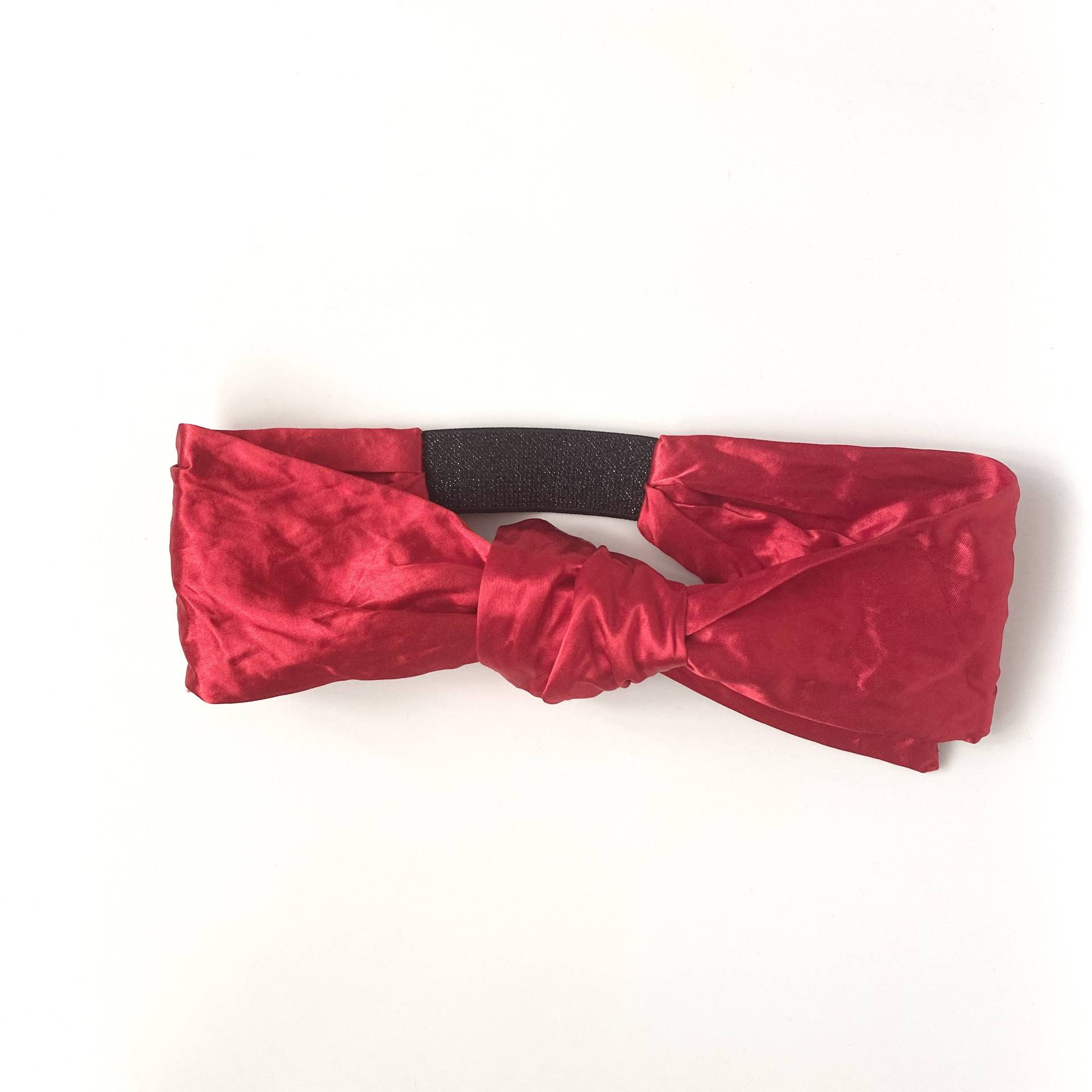 Stirnband Drew - Rotes Satin Gaufre Stirnband, Modernes All Time Lieblings Classic Chic Handmade in Paris Stirnband Drew - Rotes Satin Gaufre Stirnband, Modernes All Time Lieblings Classic Chic Handmade in Paris von totparis