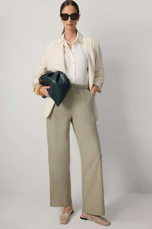 touche prive 5-Pocket-Jeans 100 % BAUMWOLLE, WEITE BEINE UND HOSEN von touche prive
