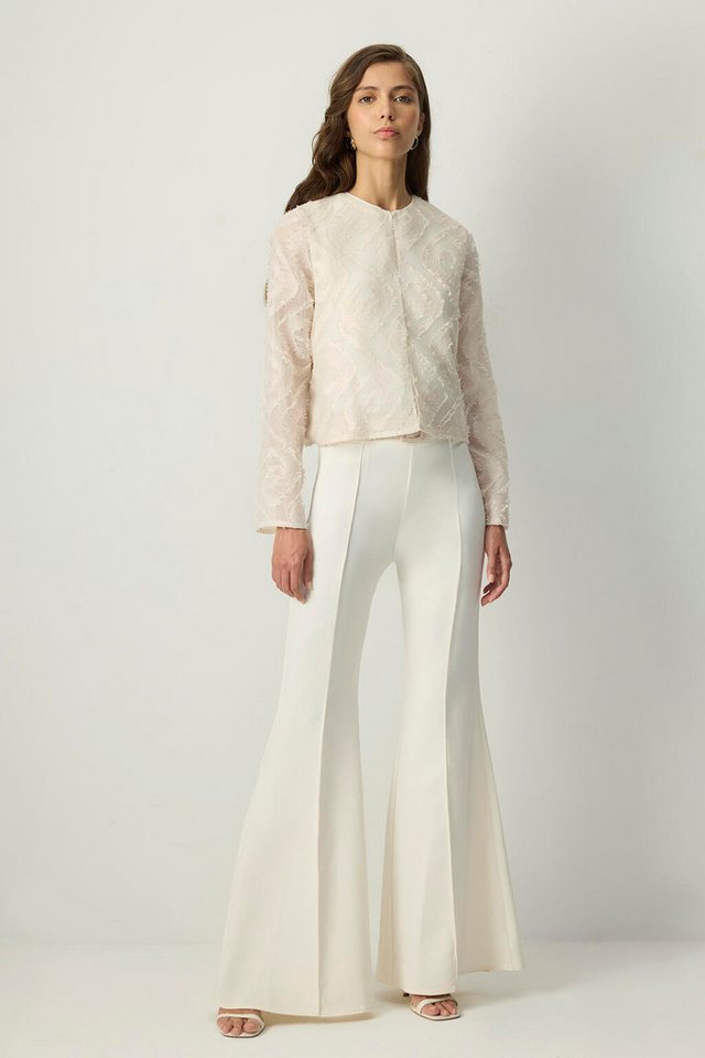 touche prive 5-Pocket-Jeans Gerippte Hose mit Glockenknöpfen von touche prive