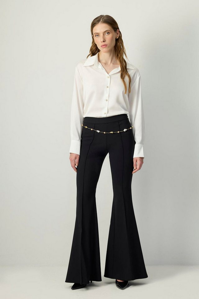 touche prive 5-Pocket-Jeans Gerippte Hose mit Glockenknöpfen von touche prive