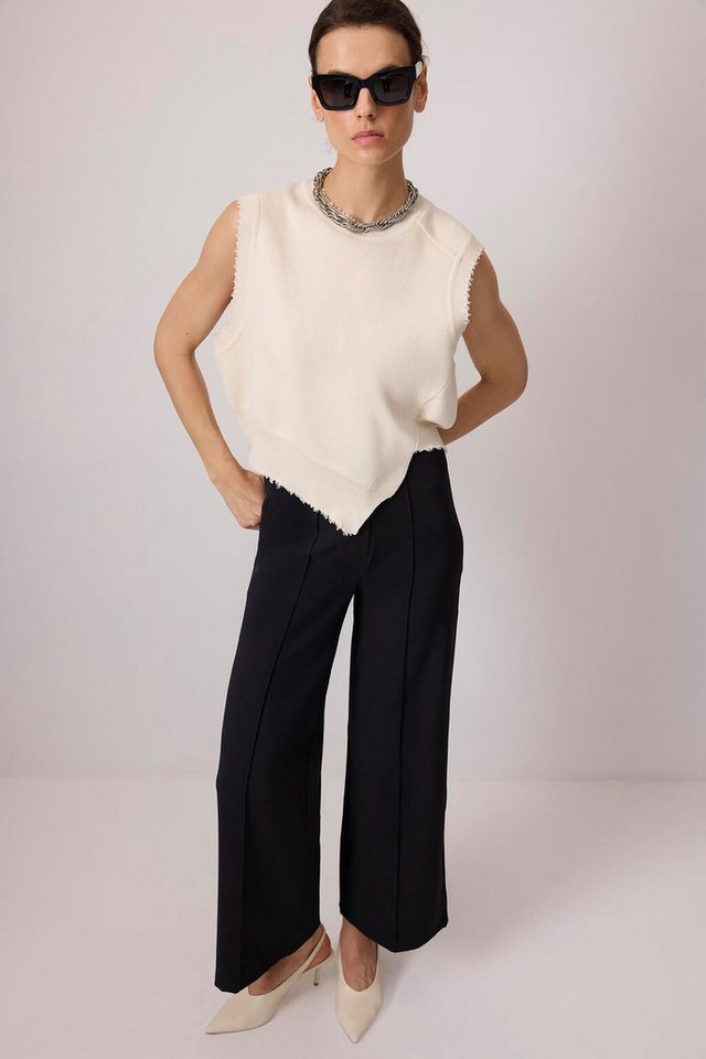 touche prive 5-Pocket-Jeans HOSE AUS GERIPPTEM CREPE von touche prive
