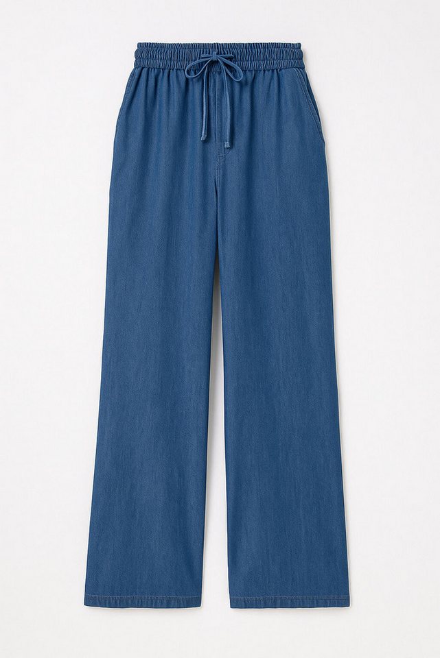 touche prive 5-Pocket-Jeans HOSE MIT WEITEM BEIN IM DENIM-EFFEKT touche prive 5-Pocket-Jeans HOSE MIT WEITEM BEIN IM DENIM-EFFEKT von touche prive