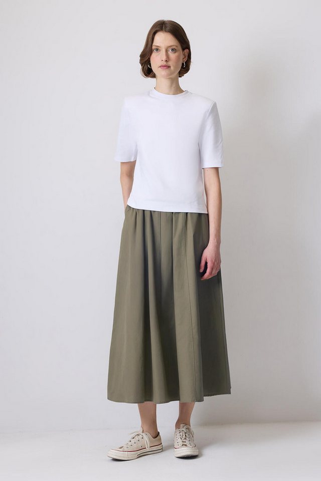 touche prive Faltenrock GEWEBTER ROCK MIT ELASTISCHER TAILLE von touche prive