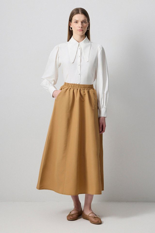 touche prive Faltenrock GEWEBTER ROCK MIT ELASTISCHER TAILLE touche prive Faltenrock GEWEBTER ROCK MIT ELASTISCHER TAILLE von touche prive