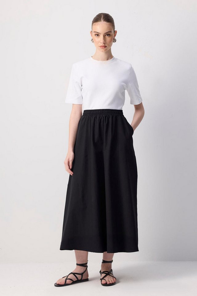 touche prive Faltenrock GEWEBTER ROCK MIT ELASTISCHER TAILLE von touche prive