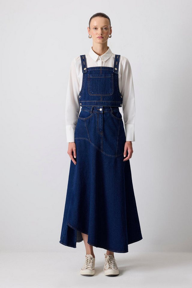 touche prive Fellimitatweste Kurzes Jeanstop von touche prive