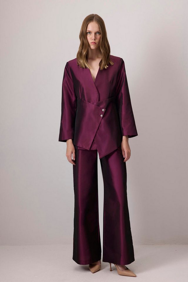 touche prive Fleeceweste ASYMMETRISCHES JACKEN- UND HOSENSET MIT KNOPFDETAILS touche prive Fleeceweste ASYMMETRISCHES JACKEN- UND HOSENSET MIT KNOPFDETAILS von touche prive