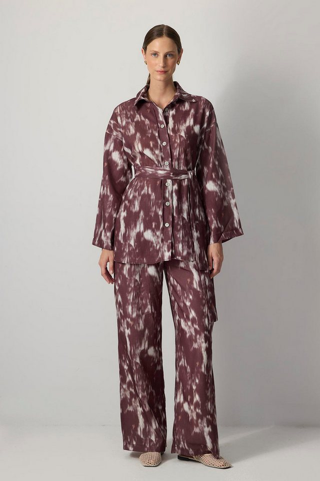 touche prive Fleeceweste Gemustertes Hemd-Hosen-Set von touche prive