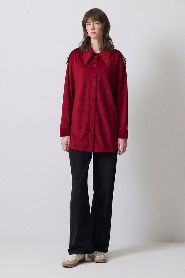 touche prive Hemdbluse CORDHEMD MIT EPAULETTEN von touche prive