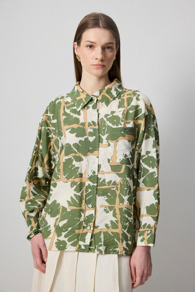 touche prive Hemdbluse Gemustertes Viskosehemd von touche prive