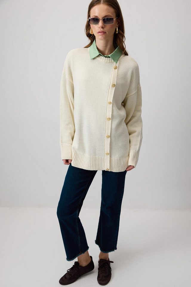 touche prive Kapuzenpullover PULLOVER MIT KNÖPFEN von touche prive