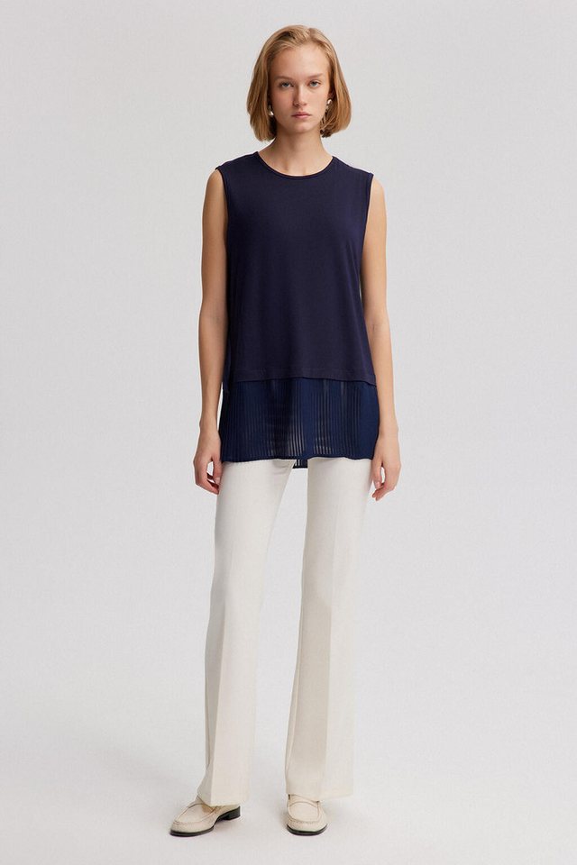 touche prive Kurzarmbody ÄRMELLOSES UNTERHEMD MIT FALTEN von touche prive