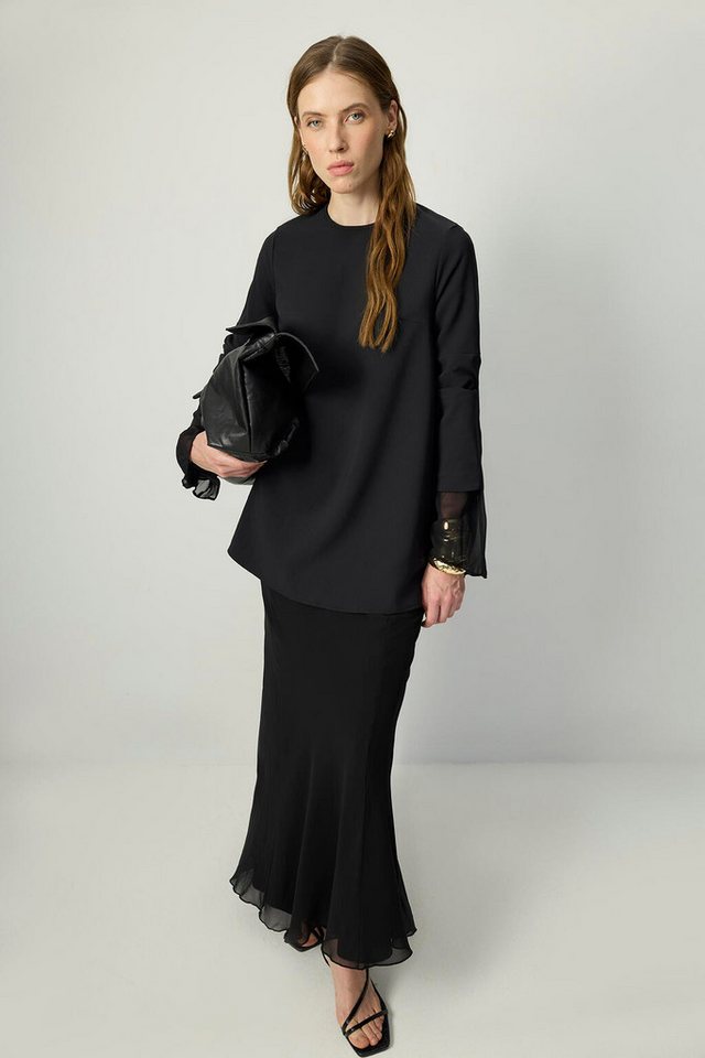 touche prive Langarmbluse CREEP-TUNIKA MIT CHIFFON-MANSCHETTEN von touche prive