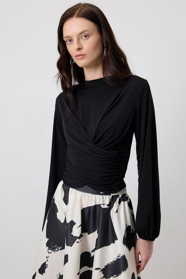 touche prive Langarmbluse DRAPIERTE BLUSE touche prive Langarmbluse DRAPIERTE BLUSE von touche prive