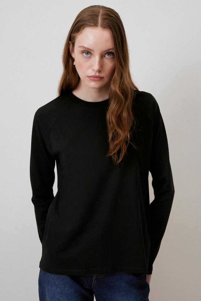 touche prive Longsweatshirt LANGARM-T-SHIRT AUS 100 % BAUMWOLLE von touche prive