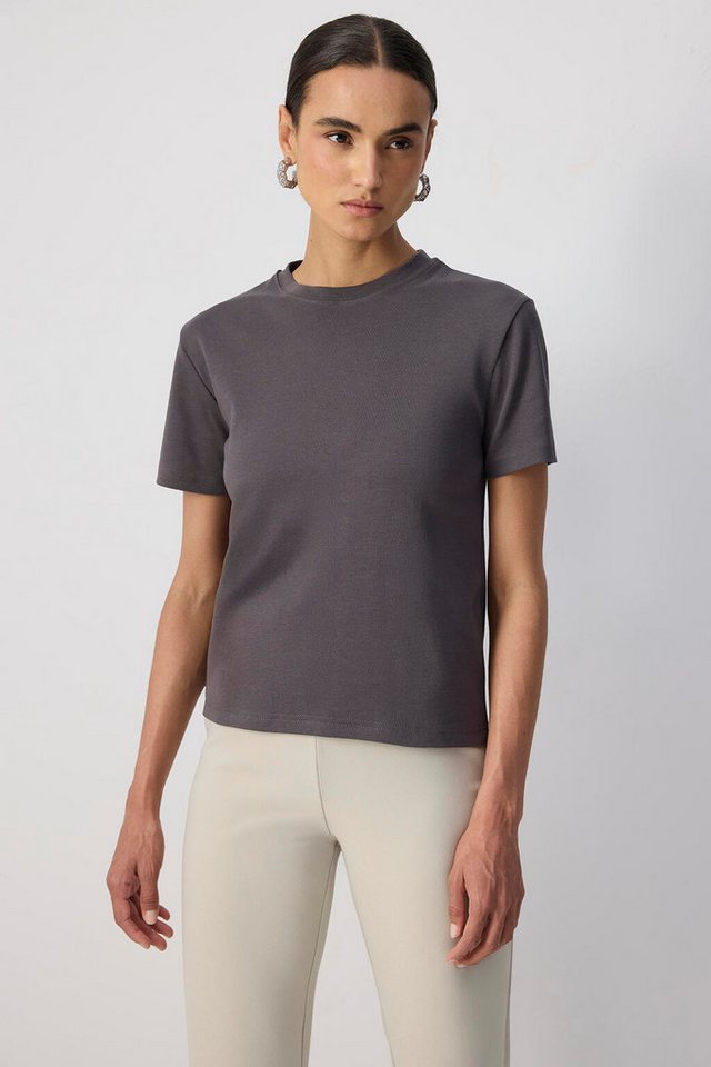 touche prive Longsweatshirt T-Shirt mit kurzen Ärmeln und normaler Passform aus 100 % Baumwolle von touche prive