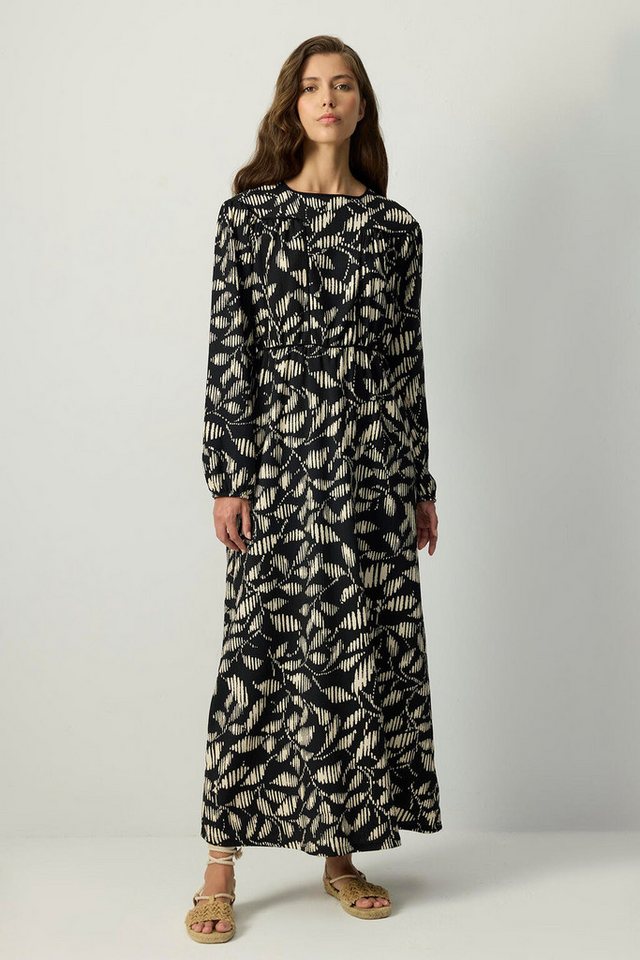 touche prive Maxikleid GEMUSTERTES KLEID MIT ELASTISCHER TAILLE von touche prive