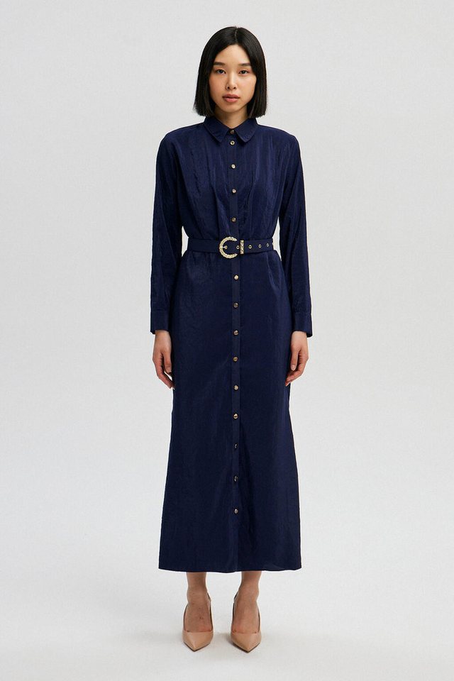 touche prive Maxikleid GÜRTELTES HEMDKLEID von touche prive