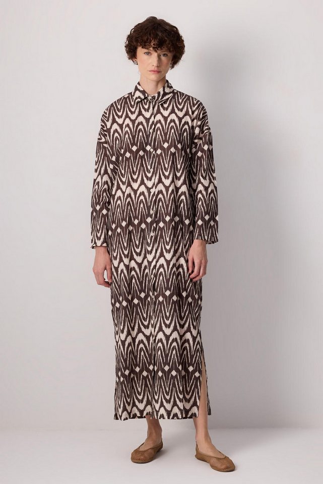 touche prive Maxikleid Hemdblusenkleid aus Baumwolle von touche prive