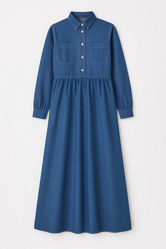 touche prive Maxikleid Jeanskleid mit Taschendetail von touche prive