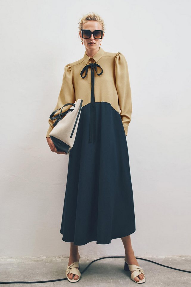 touche prive Maxikleid KLEID AUS BLOCKFARBENEM CRÊPE von touche prive
