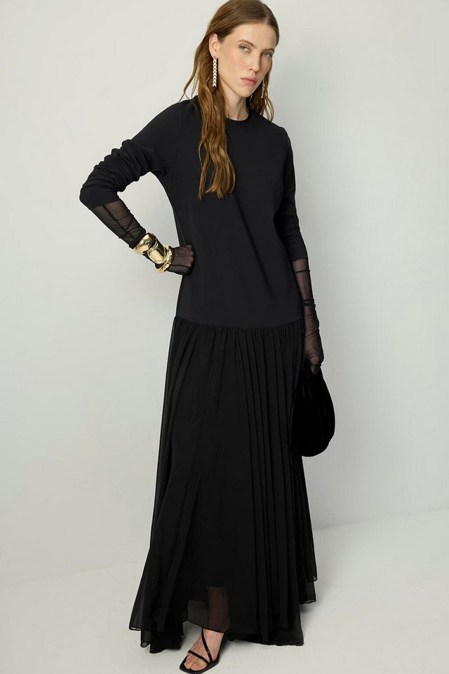 touche prive Maxikleid KLEID AUS CHIFFON-CREPE MIT PLISSEE von touche prive