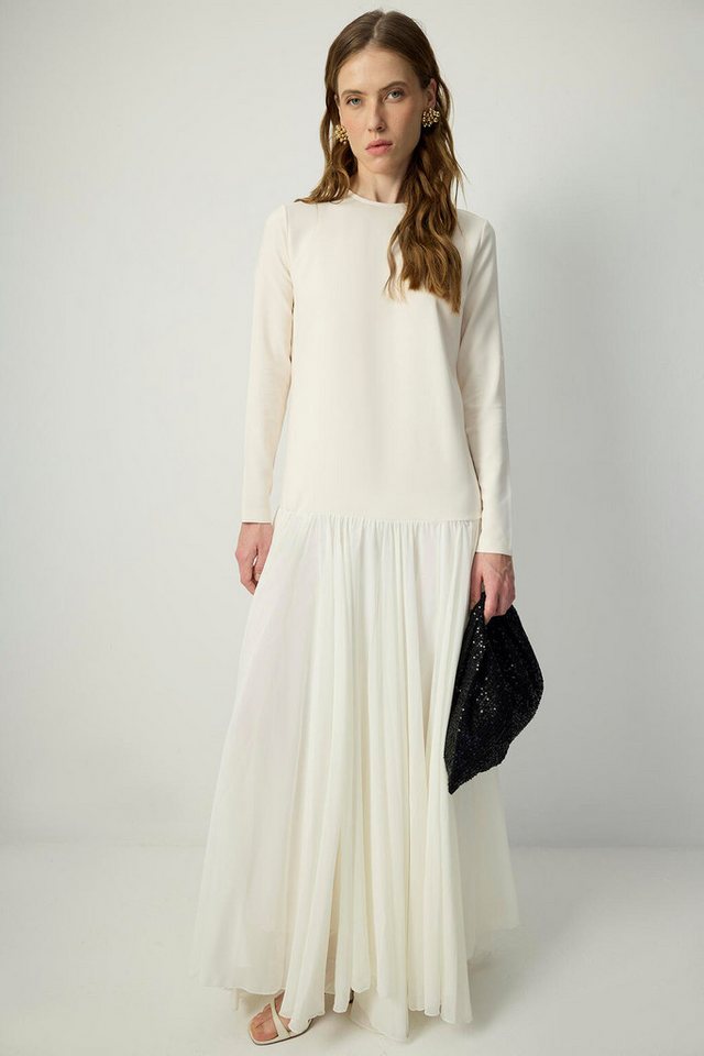 touche prive Maxikleid KLEID AUS CHIFFON-CREPE MIT PLISSEE von touche prive