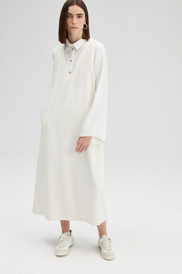 touche prive Maxikleid KLEID AUS KREPP MIT V-AUSSCHNITT von touche prive