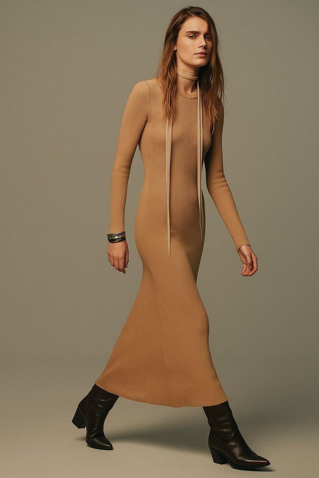 touche prive Maxikleid KLEID AUS RIPPSTRICK von touche prive